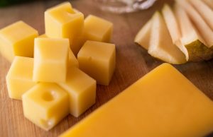 Cheese board close up